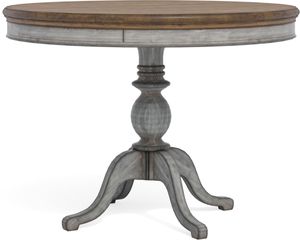 Flexsteel® Plymouth® Distressed Graywash Round Counter Table