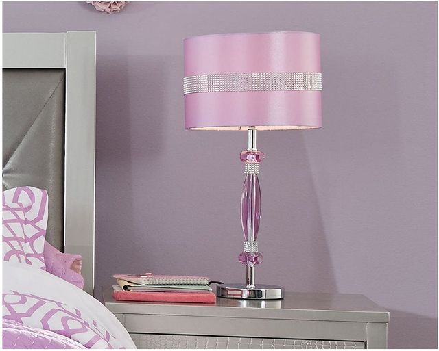 Signature Design by Ashley® Nyssa Purple Metal Table Lamp 5