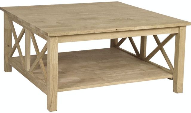 John Thomas Furniture® Select Hampton Unfinished Square Coffee Table ...