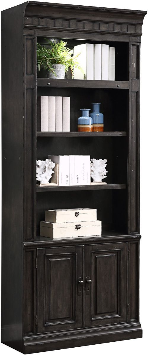 Parker House® Washington Heights Washed Charcoal Bookcase