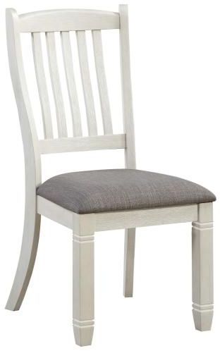 Homelegance® Granby Antique White/Rosy Brown Side Chair