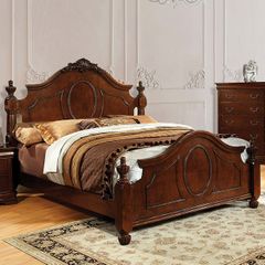 Furniture of America® Velda II Brown Cherry Eastern King Bed