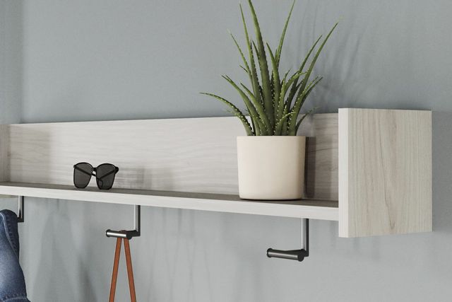 Signature Design by Ashley® Socalle Natural Wall Mounted Coat Rack with Shelf 5