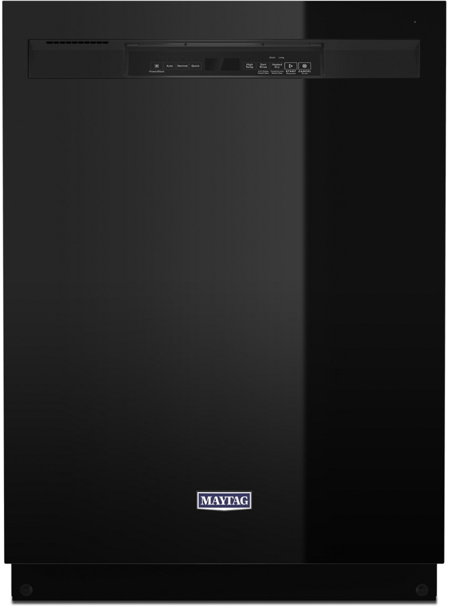 Maytag® 24" Black Front Control Built In Dishwasher