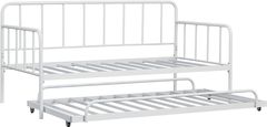 Signature Design by Ashley® Trentlore White Twin Metal Day Bed with Trundle