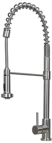 E2 Stainless Niagara Single Handle Pull Out, Pre-Rinse Styled Kitchen Faucet