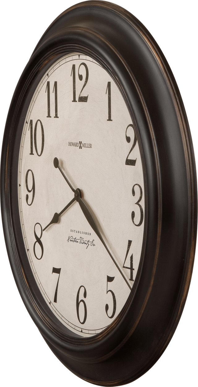 Howard Miller® Ashby 30" Aged Black Gallery Wall Clock 1