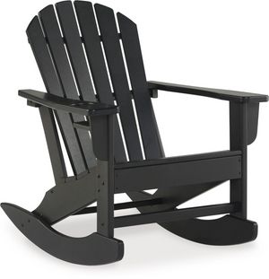 Signature Design by Ashley® Sundown Treasure Black Outdoor Rocking Chair