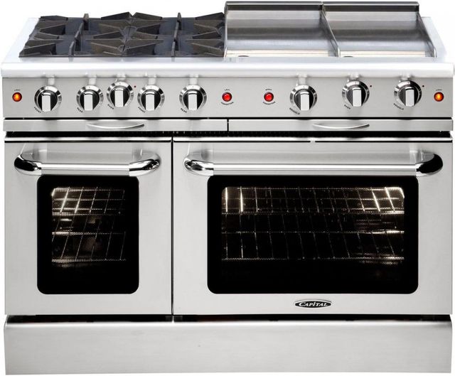 Capital Culinarian 48" Stainless Steel Free Standing Gas Range 0