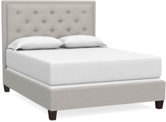 Bassett® Furniture Custom Upholstered Manhattan Leather Queen Rectangular Bed