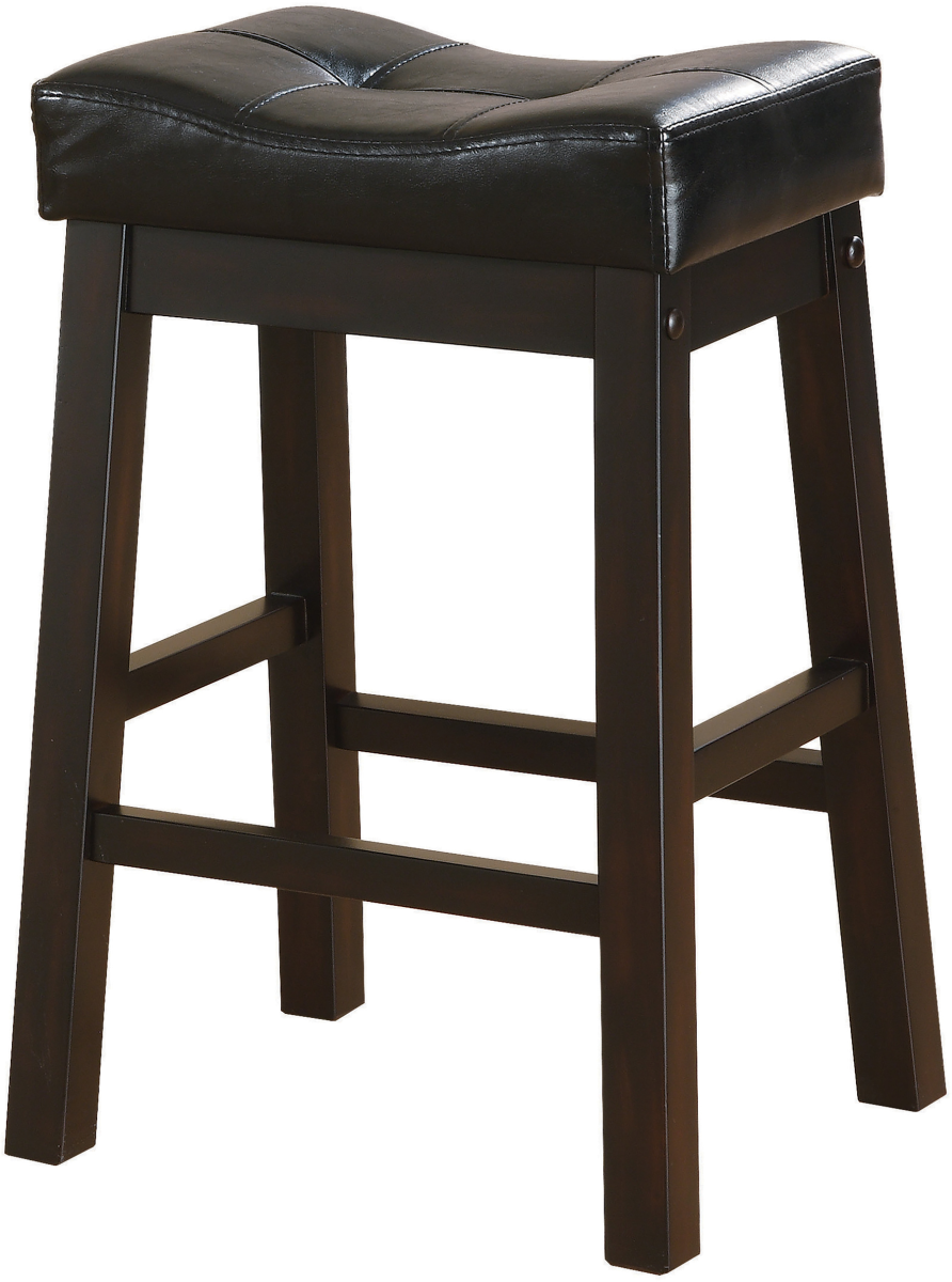Coaster® Sofie Set of 2 Black And Cappuccino Upholstered Seat Counter Height Stools