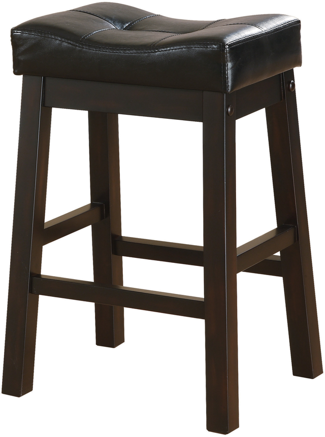 Coaster® Sofie Set of 2 Black And Cappuccino Upholstered Seat Counter Height Stools-0