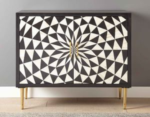 Steve Silver Co.® Benzara Black and White Accent Cabinet