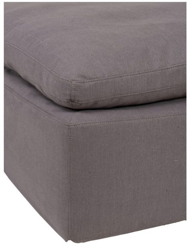 Moe's Home Collections Clay Light Grey Livesmart Ottoman 3