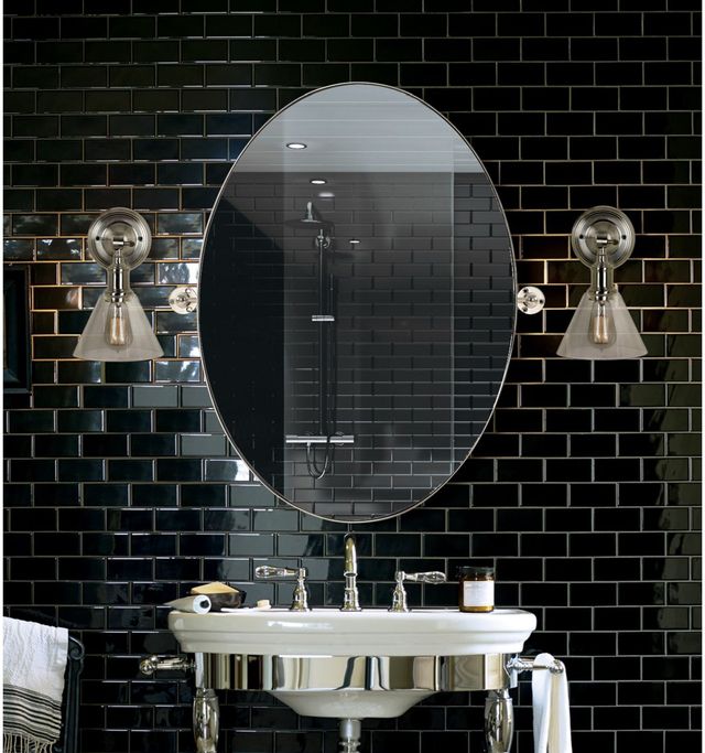 Miroir mural Azalea, plaqué nickel poli, Renwil® 6
