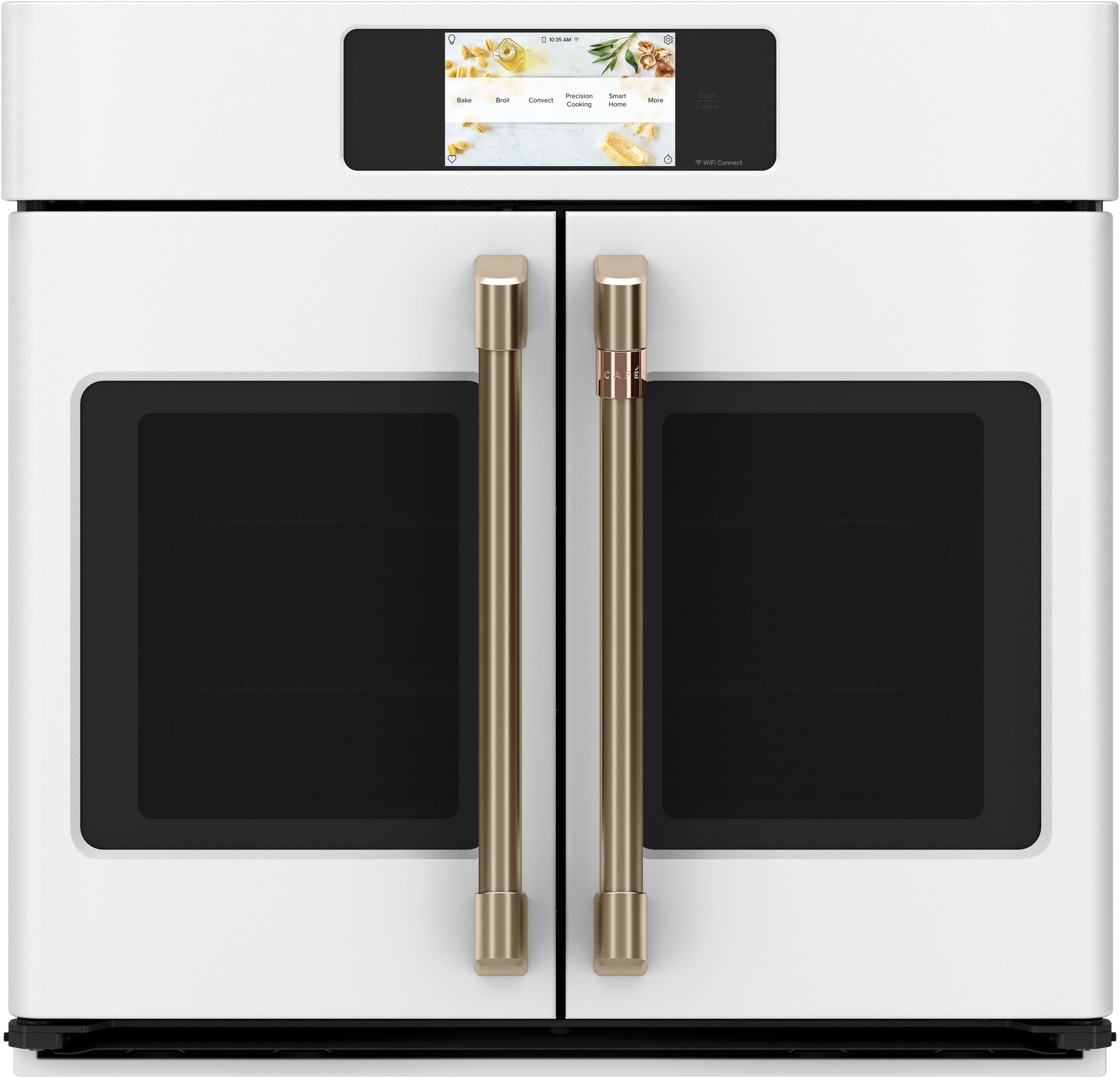 Café™ Professional Series 30" Matte White Smart Built In Convection French Door Single Wall Oven