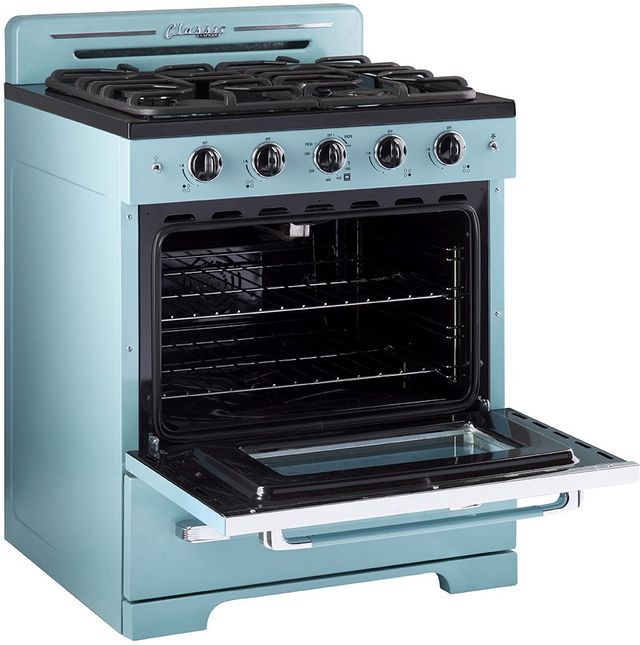 Unique 1885390 4 piece Ocean Mist Turquoise Kitchen Appliances Package