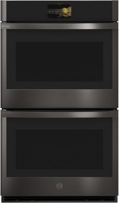 GE Profile™ 30" Black Stainless Steel Built In Convection Double Wall Oven-PTD7000BNTS