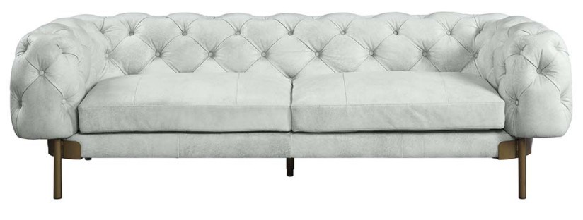 ACME Furniture Ragle Vintage White Sofa | Furniture Time