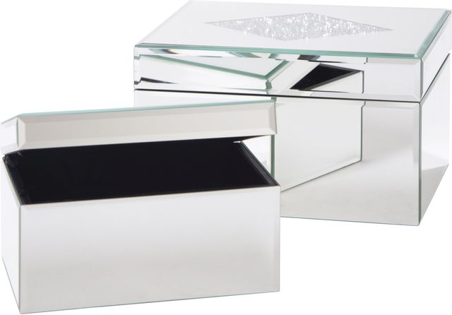 Signature Design by Ashley® Charline Set of 2 Mirror Boxes 2