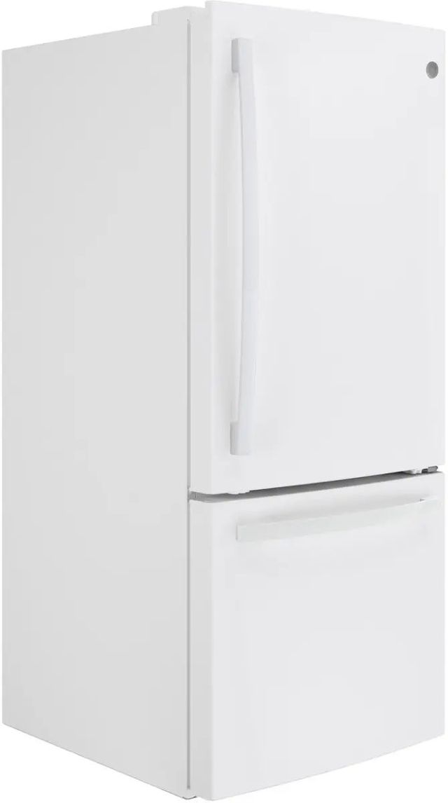 Ge® Series 21 0 Cu Ft White Bottom Freezer Refrigerator Grand Appliance And Tv