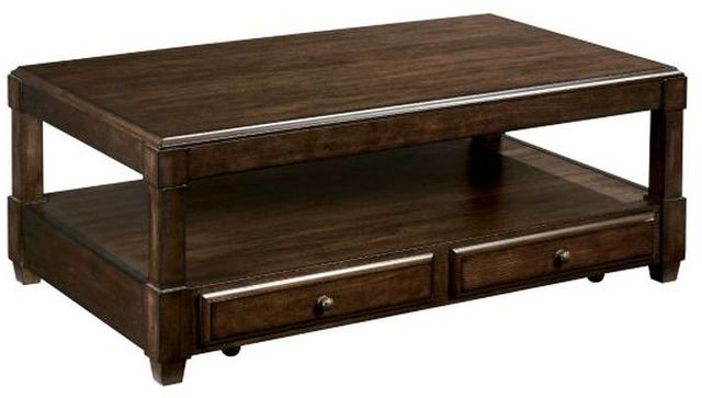 Hammary® Halsey Coffee Brown Rectangular Lift-Top Cocktail Table
