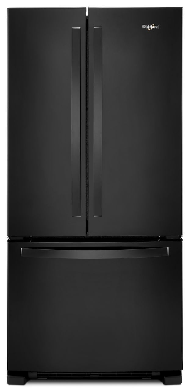 Whirlpool® 22 Cu. Ft. Wide French Door Refrigerator-Black-WRF532SMHB