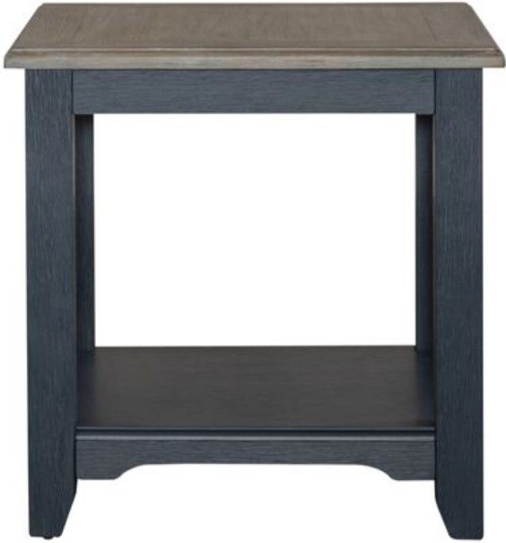 Liberty Summerville Gray/Navy End Table Big Sandy Superstore Furniture, Mattress, Appliance