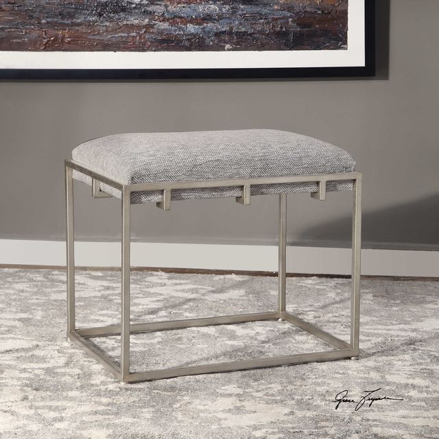 Uttermost® Edie Ash Gray Small Bench 3