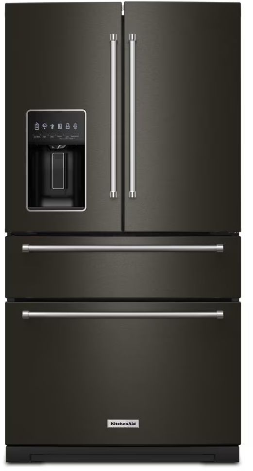 KitchenAid® 36 in 26.2 Cu. Ft. Black Stainless Steel French Door ...