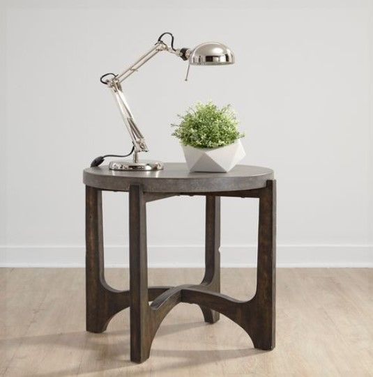 Liberty Cascade Wire Brush Rustic Brown End Table 6