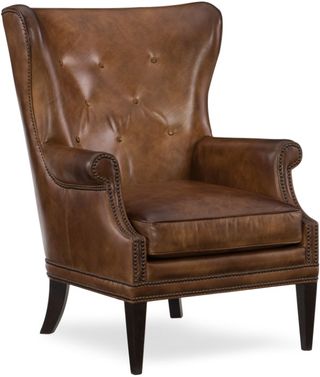 Hooker® Furniture CC Maya Natchez Brown Wing Club Chair