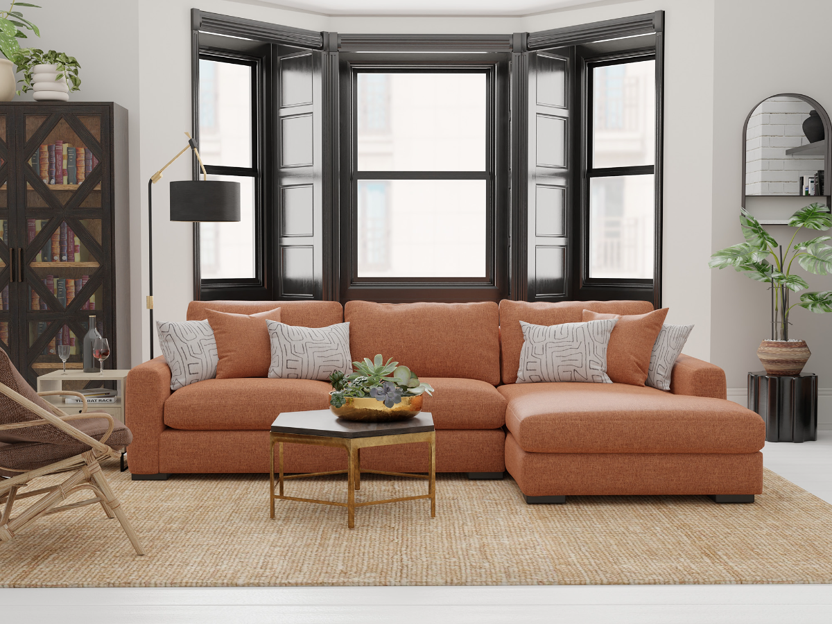 2 piece sofa on sale with chaise