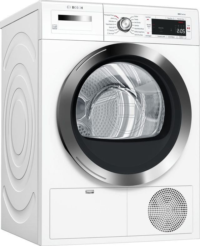 Bosch 800 Series 4.0 Cu. Ft. White Front Load Electric Dryer-2