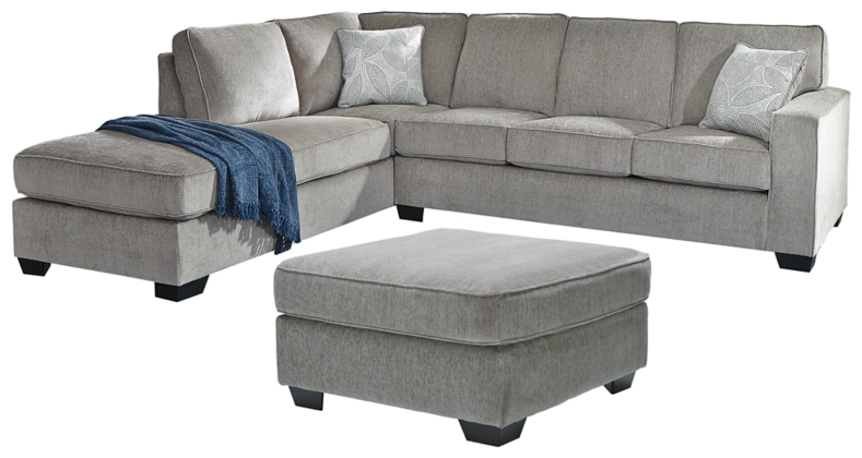 Signature Design By Ashley® Altari 2-Piece Alloy Sectional With Ottoman ...