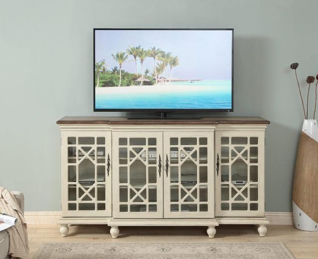 Coast2Coast Home™ Accents by Andy Stein Brown/Mills Textured Ivory Media Credenza-3
