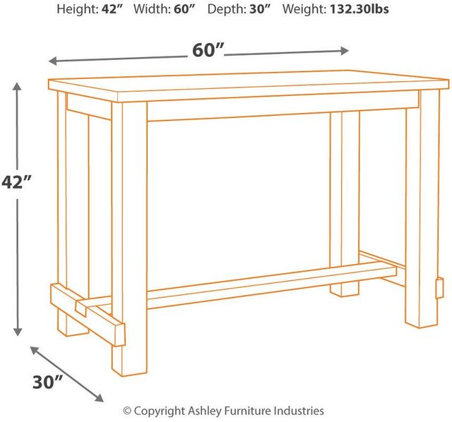 Signature Design by Ashley® Drewing Brown Bar Table 3