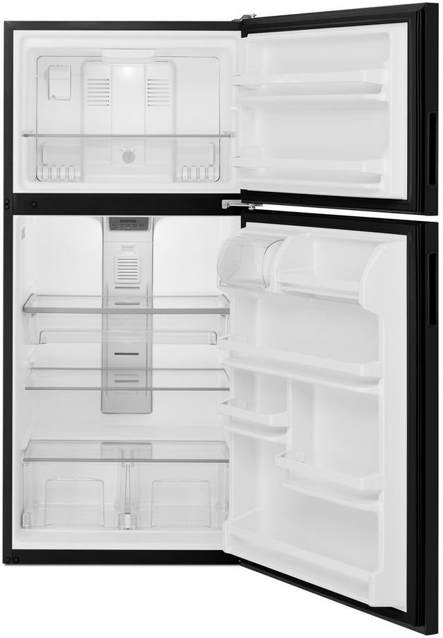 Réfrigérateur à congélateur supérieur de 30 po Maytag® de 18,2 pi³ - Noir 1