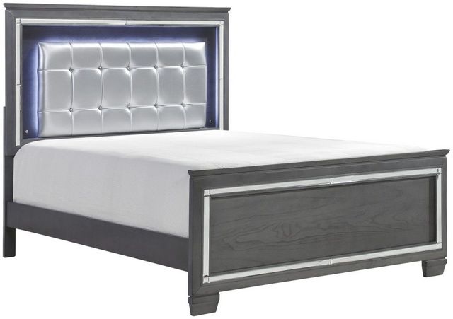 Homelegance® Allura Gray Queen Bed with LED Lighting
