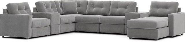 ModularOne Gray RAF Chaise 8 Piece Sectional-2