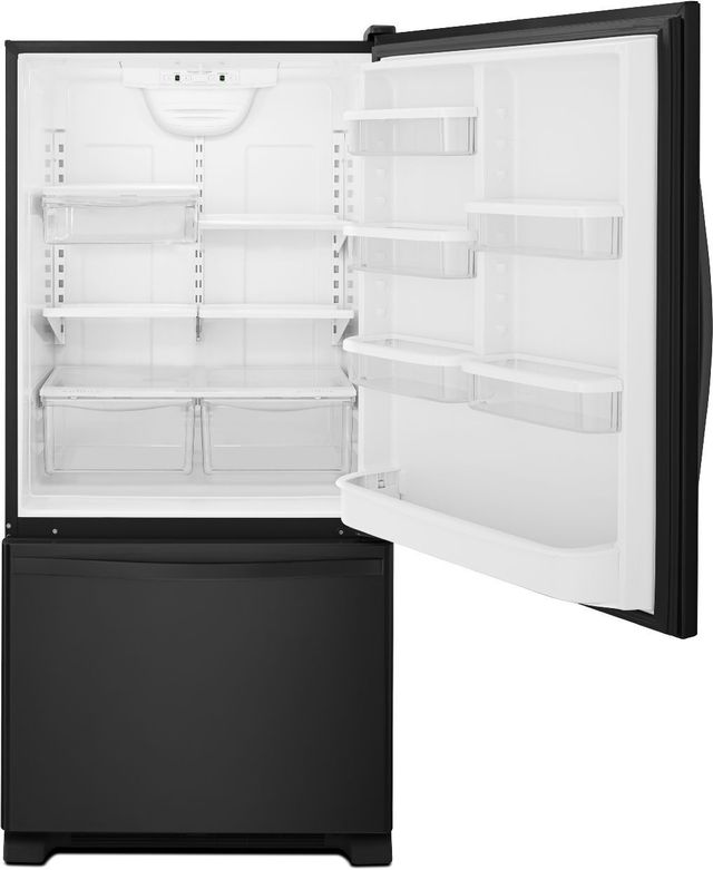 Whirlpool® 19 Cu. Ft. Black Bottom Freezer Refrigerator 3