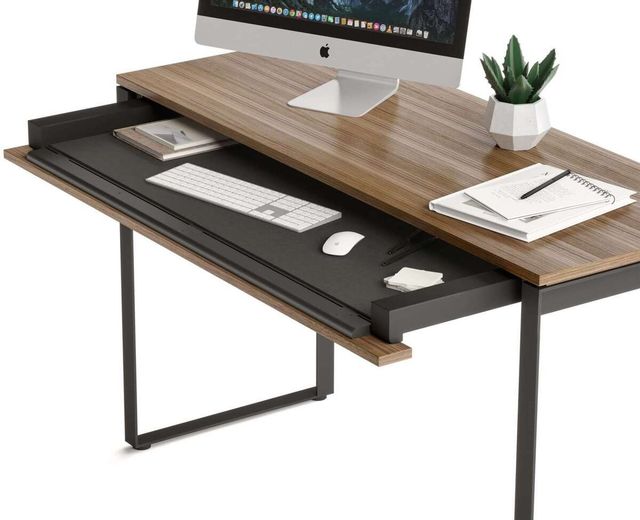 BDI Linea™ Charcoal Natural Walnut Console Desk 2