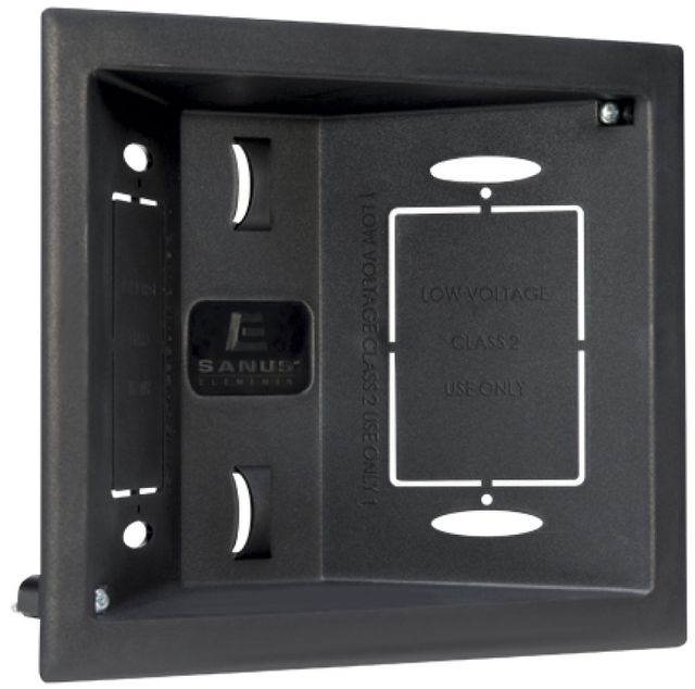 Sanus® Elements™ Black In-Wall Low Voltage Box 4