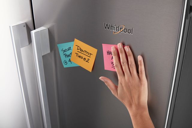 Whirlpool® 22.1 Cu. Ft. Fingerprint Resistant Stainless Steel French Door Refrigerator 9