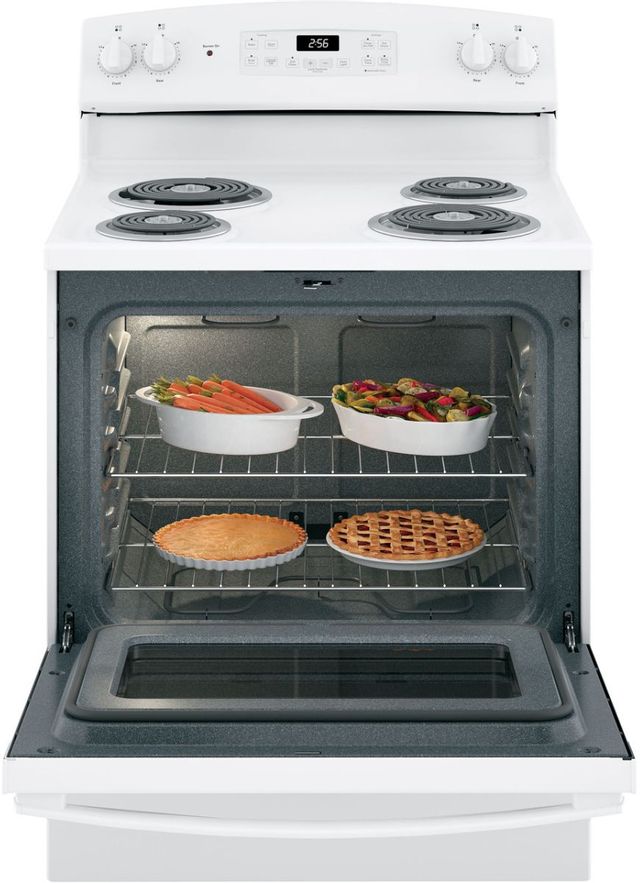 GE® 30" Free Standing Electric Range-White- Close Out 5
