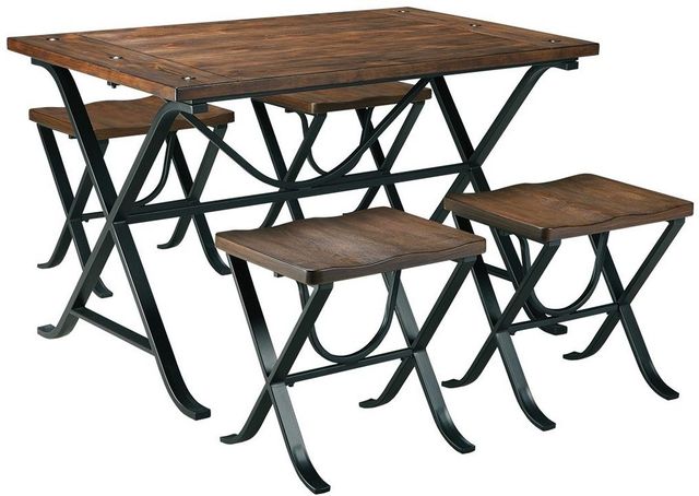 Signature Design by Ashley® Freimore 5-Piece Medium Brown Dining Table Set