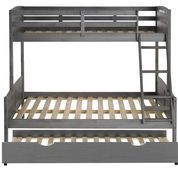 Donco Kids Louver Twin/Full Bunk Bed With Trundle-1