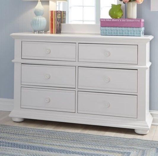 Liberty Summer House Oyster White Youth Dresser 7