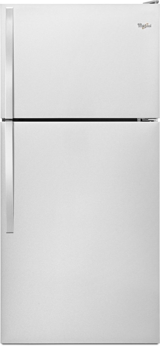 Whirlpool® 18.3 Cu. Ft. Monochromatic Stainless Steel Top Freezer Refrigerator 14