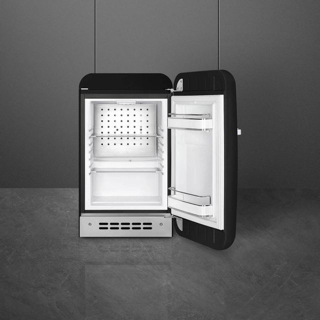 Smeg 50's Retro Style 1.3 Cu. Ft. Black Compact Refrigerator-1